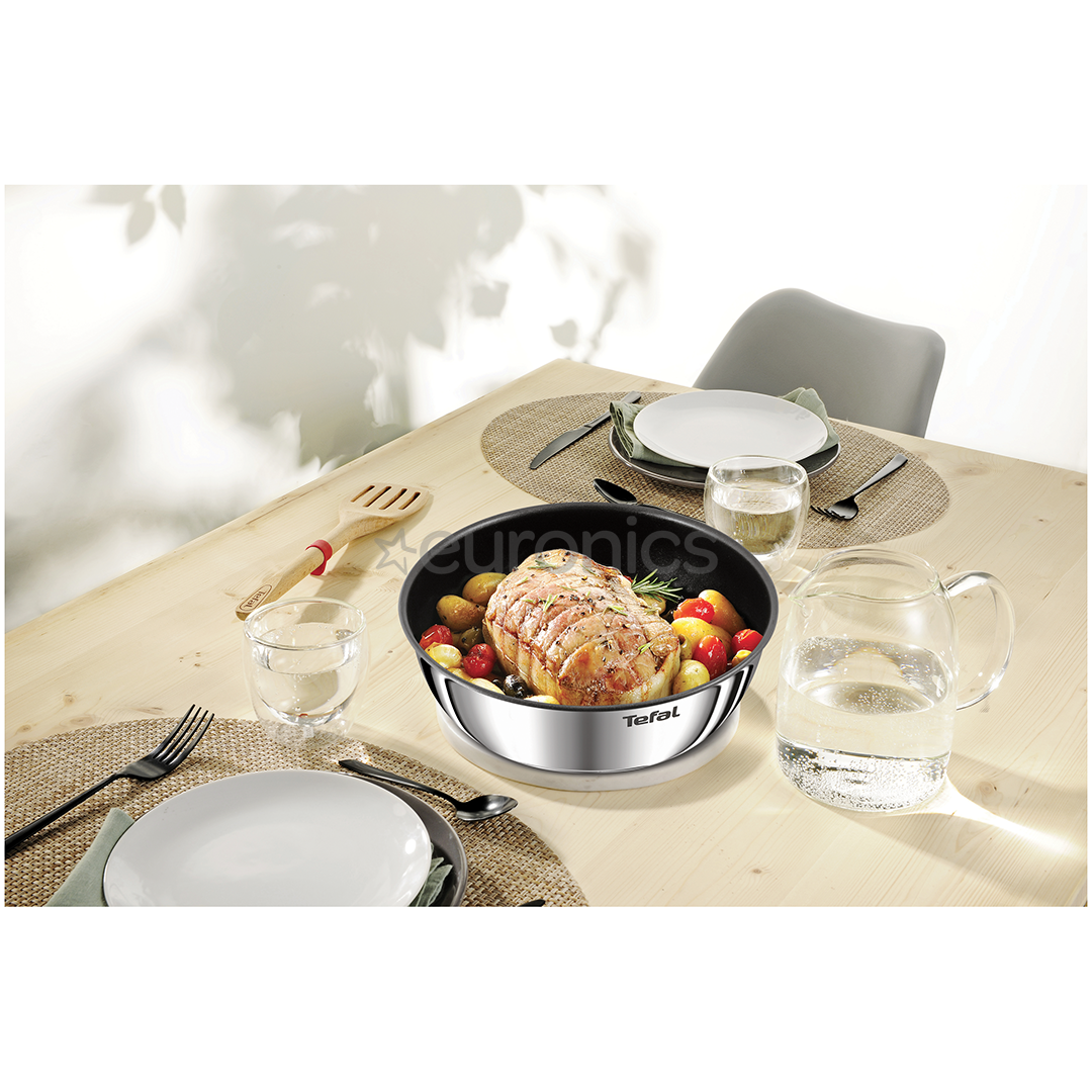Tefal Ingenio Emotion, диаметр 26 см, черный/нерж. сталь - Вок-сковорода