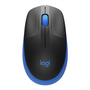 Logitech M190, синий/черный - Беспроводная оптическая мышь