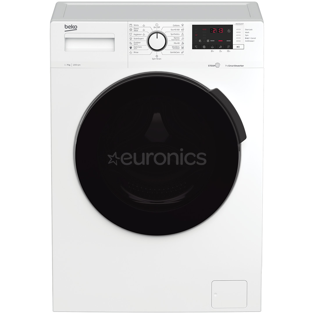 Beko, 7 kg, sügavus 44 cm, 1200 p/min - Eestlaetav pesumasin