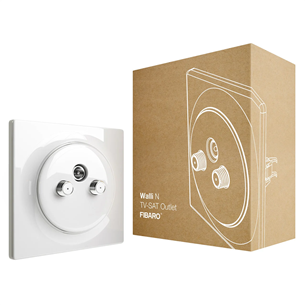 Nutipistik Fibaro Walli N TV-SAT Outlet (Z-Wave)