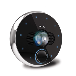 Fibaro Intercom, 4 МП, BT, WiFi, LAN, черный - Умный дверной звонок с камерой