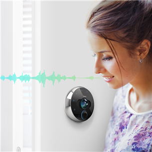 Fibaro Intercom, 4 MP, BT, WiFi, LAN, black - Smart Doorbell with Camera