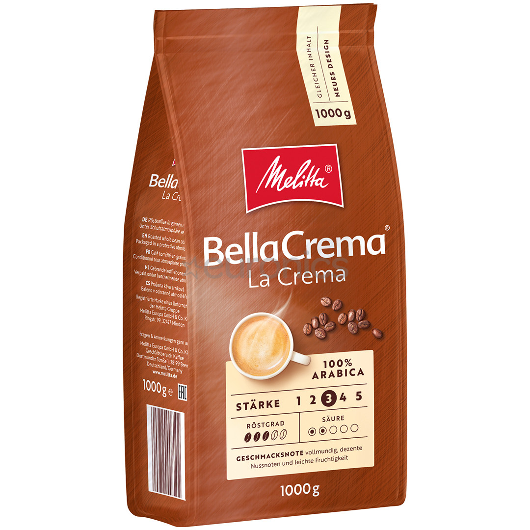 Melitta BellaCrema Cafe La Crema, 1 kg - Coffee beans