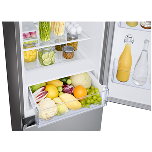 Samsung, NoFrost, 344 L, height 186 cm, inox - Refrigerator