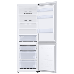 Samsung, NoFrost, 344 L, height 186 cm, white - Refrigerator