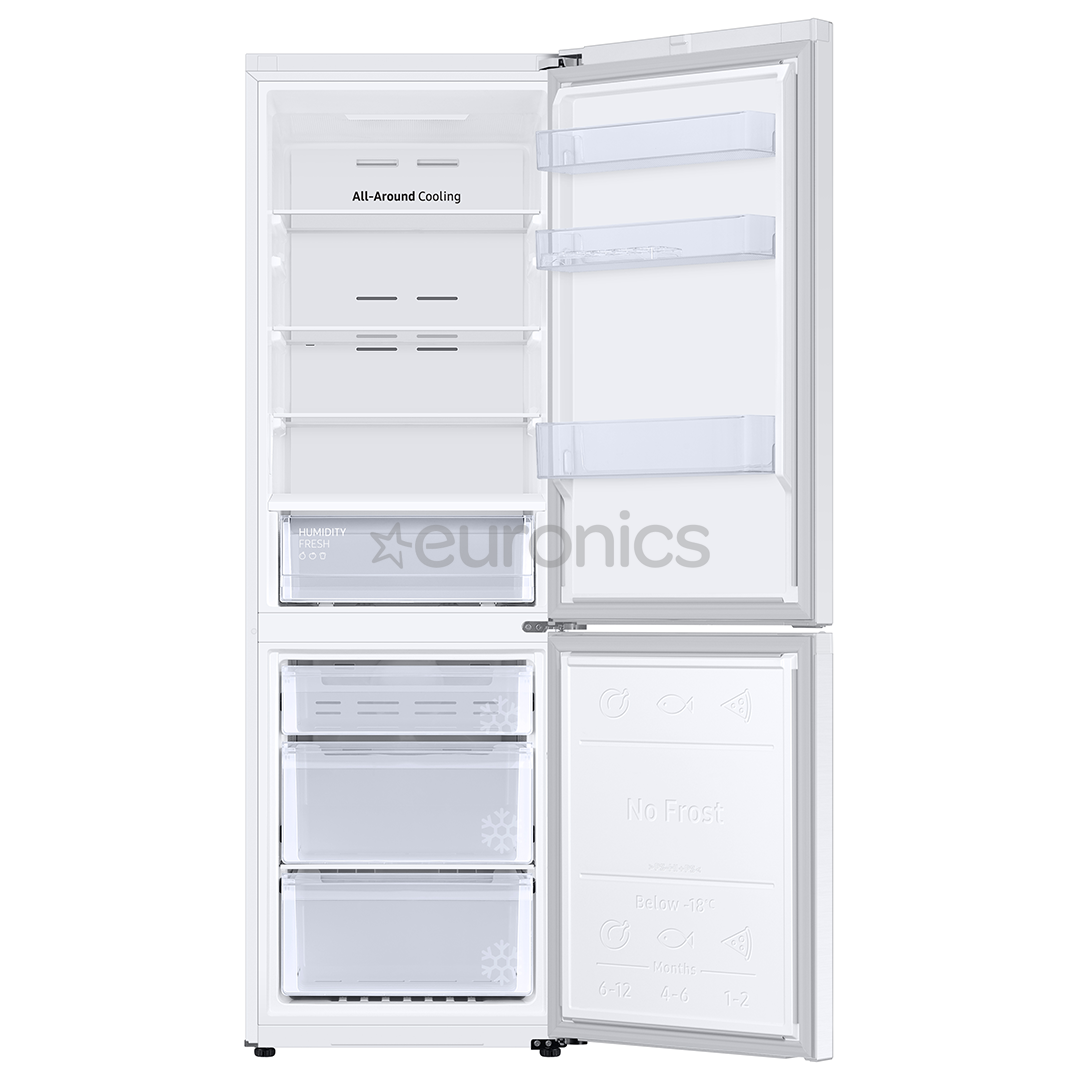 Samsung, NoFrost, 344 L, kõrgus 186 cm, valge - Külmik