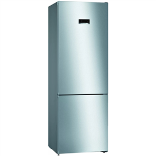 Bosch Serie 4, NoFrost, height 203 cm, 438 L, inox- Refrigerator