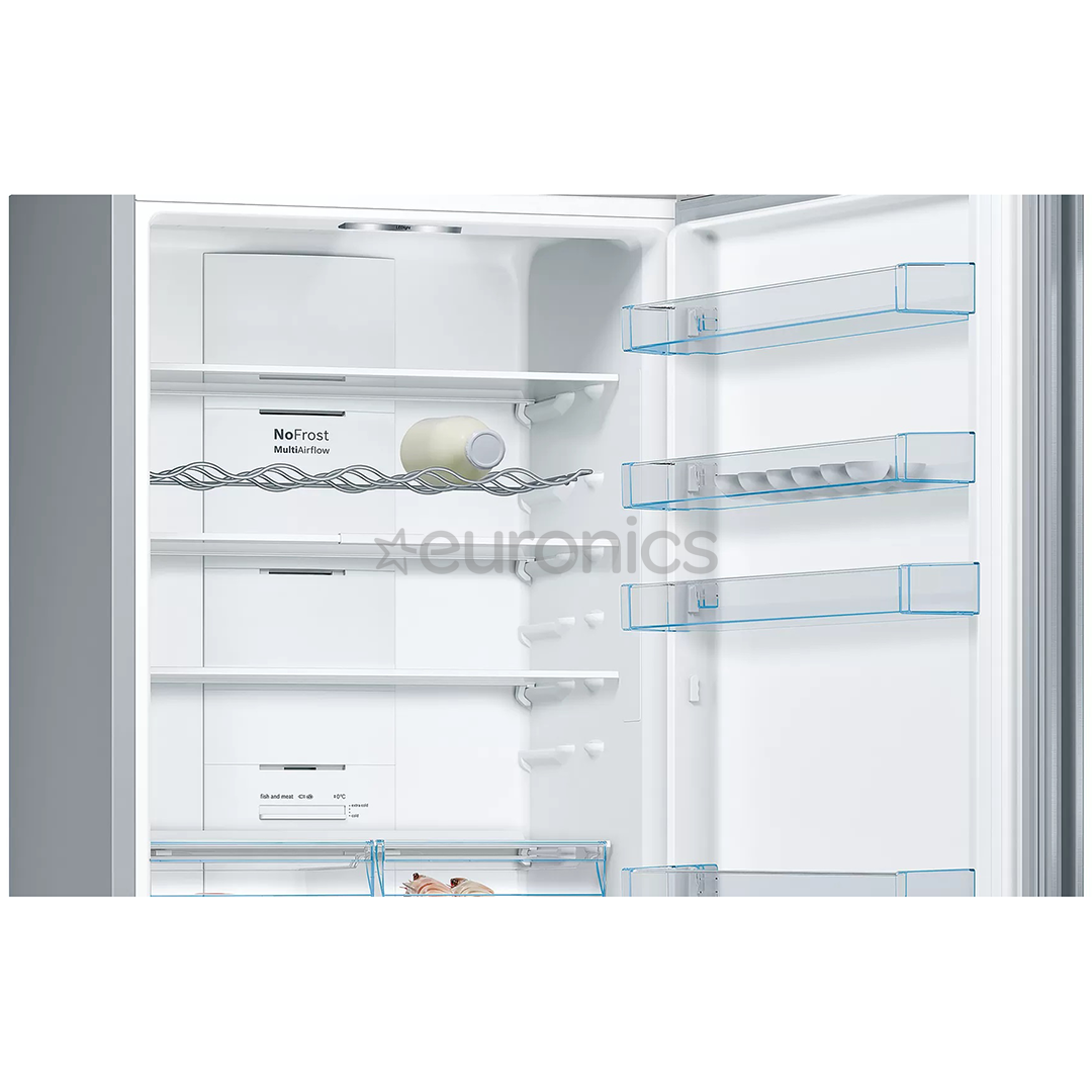 Bosch NoFrost 438 L, hõbedane - Külmik