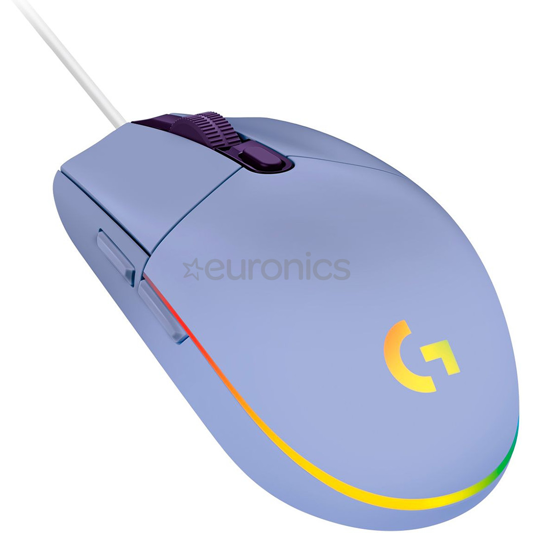 Logitech G102 LightSync, purple - Wired Optical Mouse