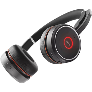 Jabra Evolve 75, must - Juhtmevaba peakomplekt