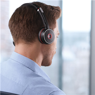 Jabra Evolve 75, must - Juhtmevaba peakomplekt