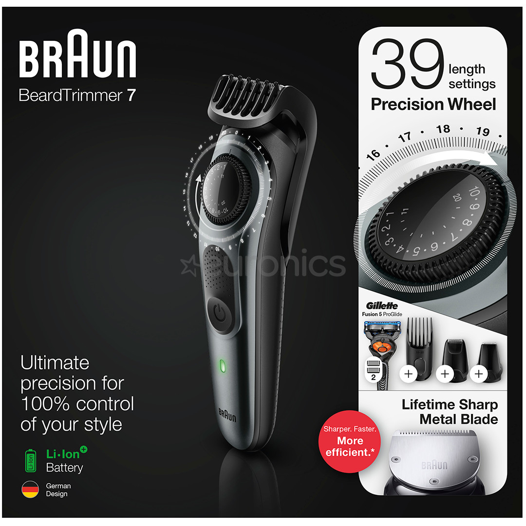 Habemetrimmer Braun + Gillette Fusion raseerija