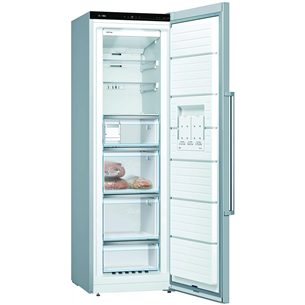 Bosch, NoFrost, ice maker, 242 L, height 186 cm, inox - Freezer