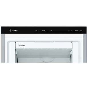 Bosch, NoFrost, ice maker, 242 L, height 186 cm, inox - Freezer