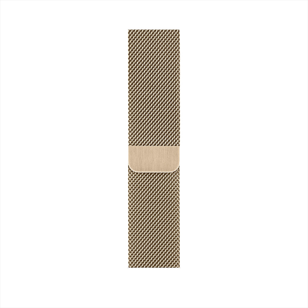 Vahetusrihm Apple Watch Gold Milanese Loop 44mm