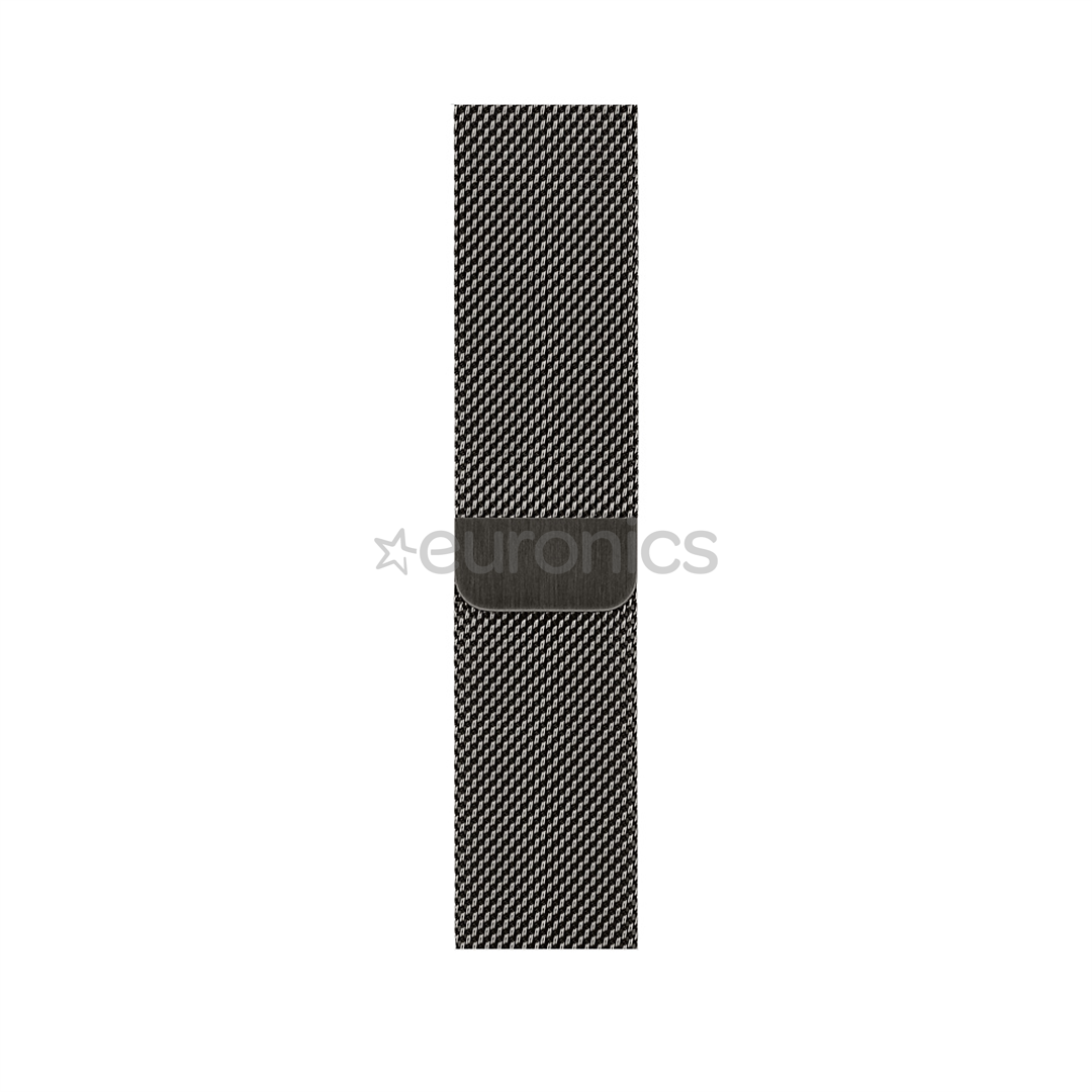 Vahetusrihm Apple Watch Graphite Milanese Loop 44mm