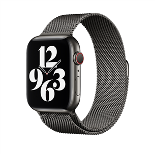 Vahetusrihm Apple Watch Graphite Milanese Loop 44mm