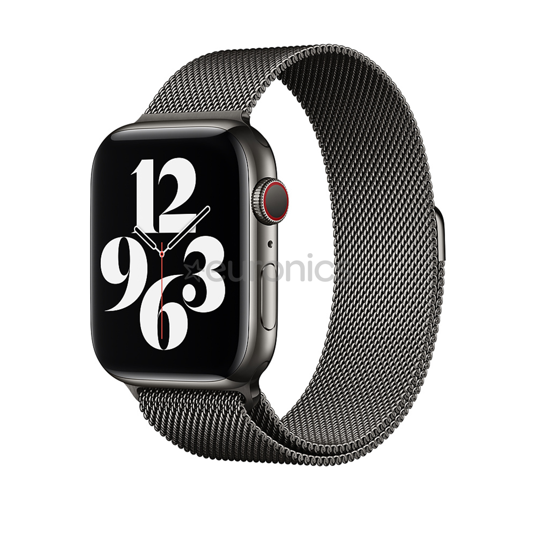 Vahetusrihm Apple Watch Graphite Milanese Loop 44mm