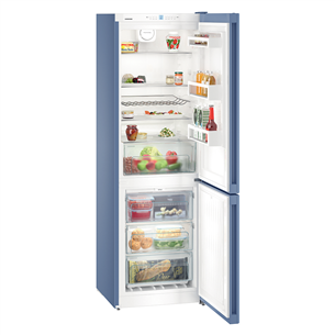 Liebherr, NoFrost, 310 L, height 187 cm, blue - Refrigerator