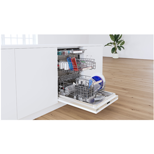 Bosch Serie 6, Open Assist, TimeLight, 14 place settings - Built-in Dishwasher