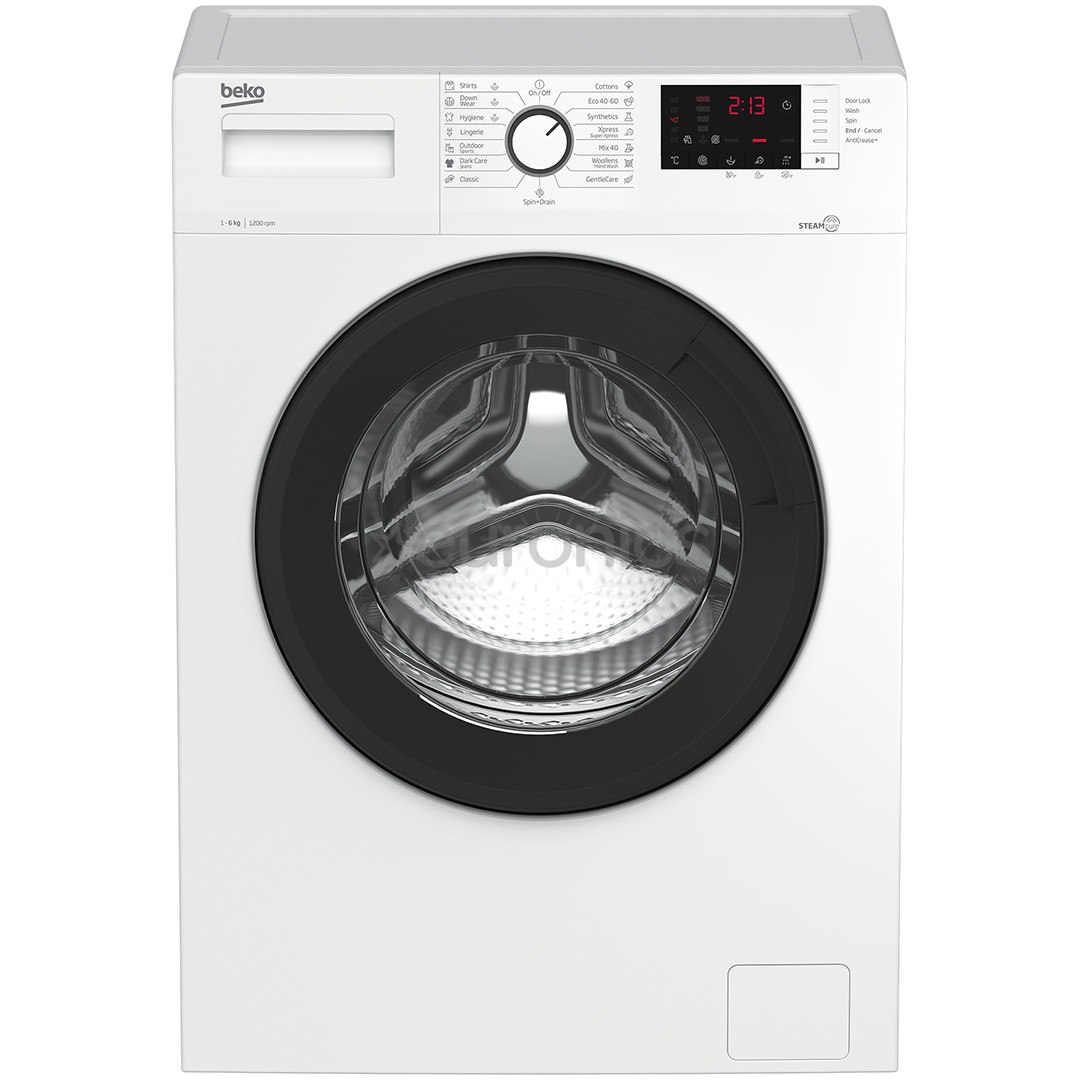 Beko, 6 kg, sügavus 40 cm, 1000 p/min - Eestlaetav pesumasin