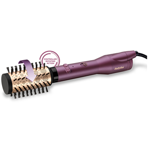 BaByliss, 650 Вт, фиолетовый - Вращающийся фен-щетка