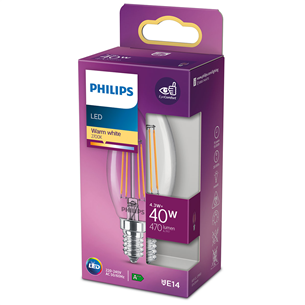 LED küünal Philips (E14, 40W)