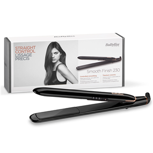 BaByliss Super Shine 230, 180-230 °C, black/copper - Straightener ST250E