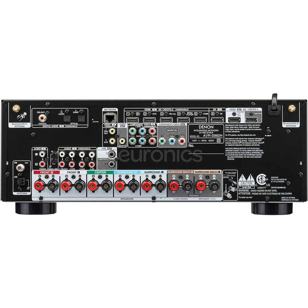 Ressiiver 7.2 Denon AVR-S960H