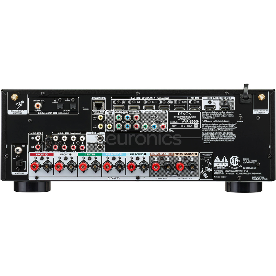 Ressiiver 7.2 Denon AVR-S960H