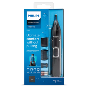 Philips 5000, black - Nose, ear, eyebrow and detail trimmer