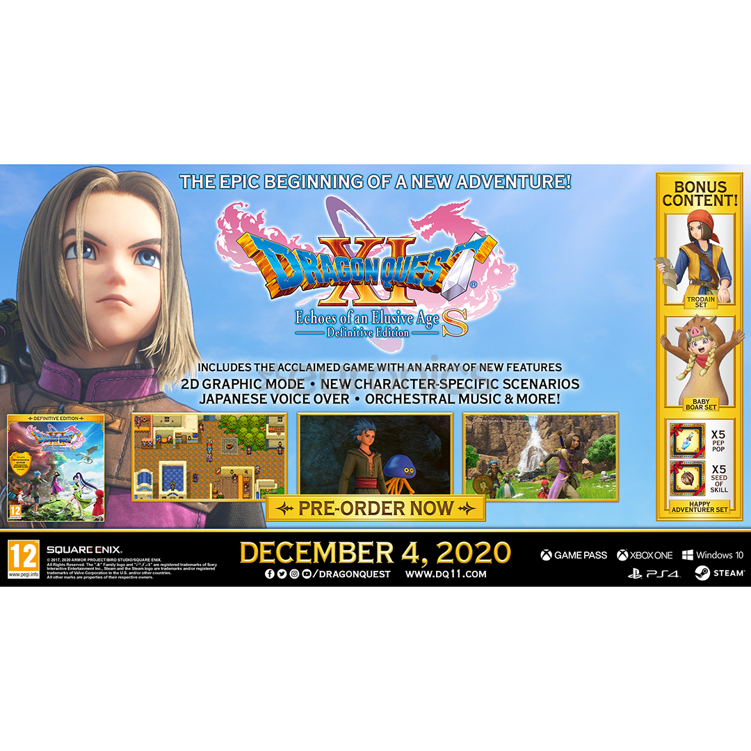 PS4 mäng Dragon Quest XI S: Echoes of an Elusive Age Definitive Edition