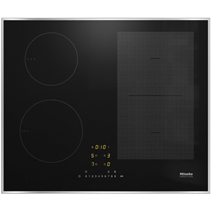 Miele, laius 62,6 cm, terasraamiga, must - Integreeritav induktsioonpliidiplaat KM7464FR