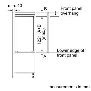 Built-in cooler Bosch (122 cm)