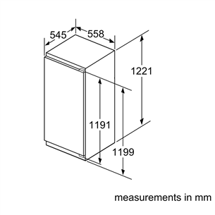 Built-in cooler Bosch (122 cm)