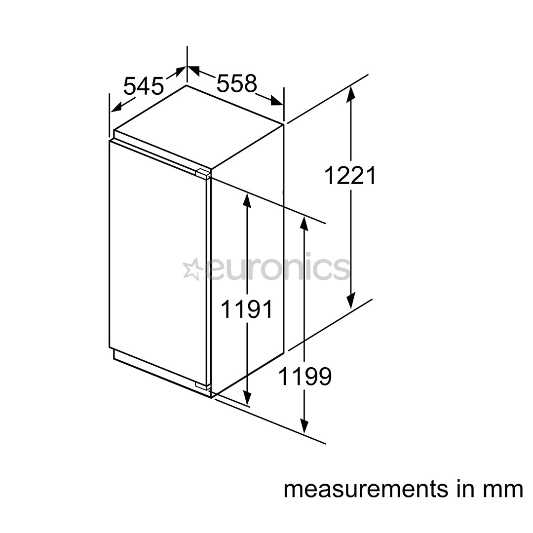 Built-in cooler Bosch (122 cm)