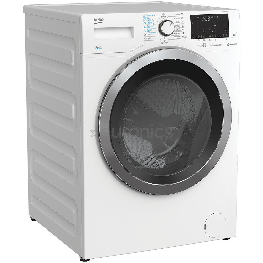 Beko, 7 kg / 4 kg, sügavus 45 cm, 1400 p/min - Kuivatiga pesumasin