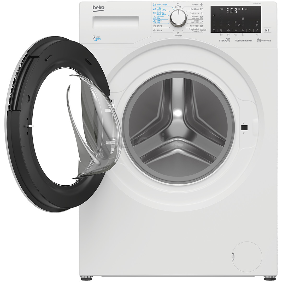 Beko, 7 kg / 4 kg, sügavus 45 cm, 1400 p/min - Kuivatiga pesumasin