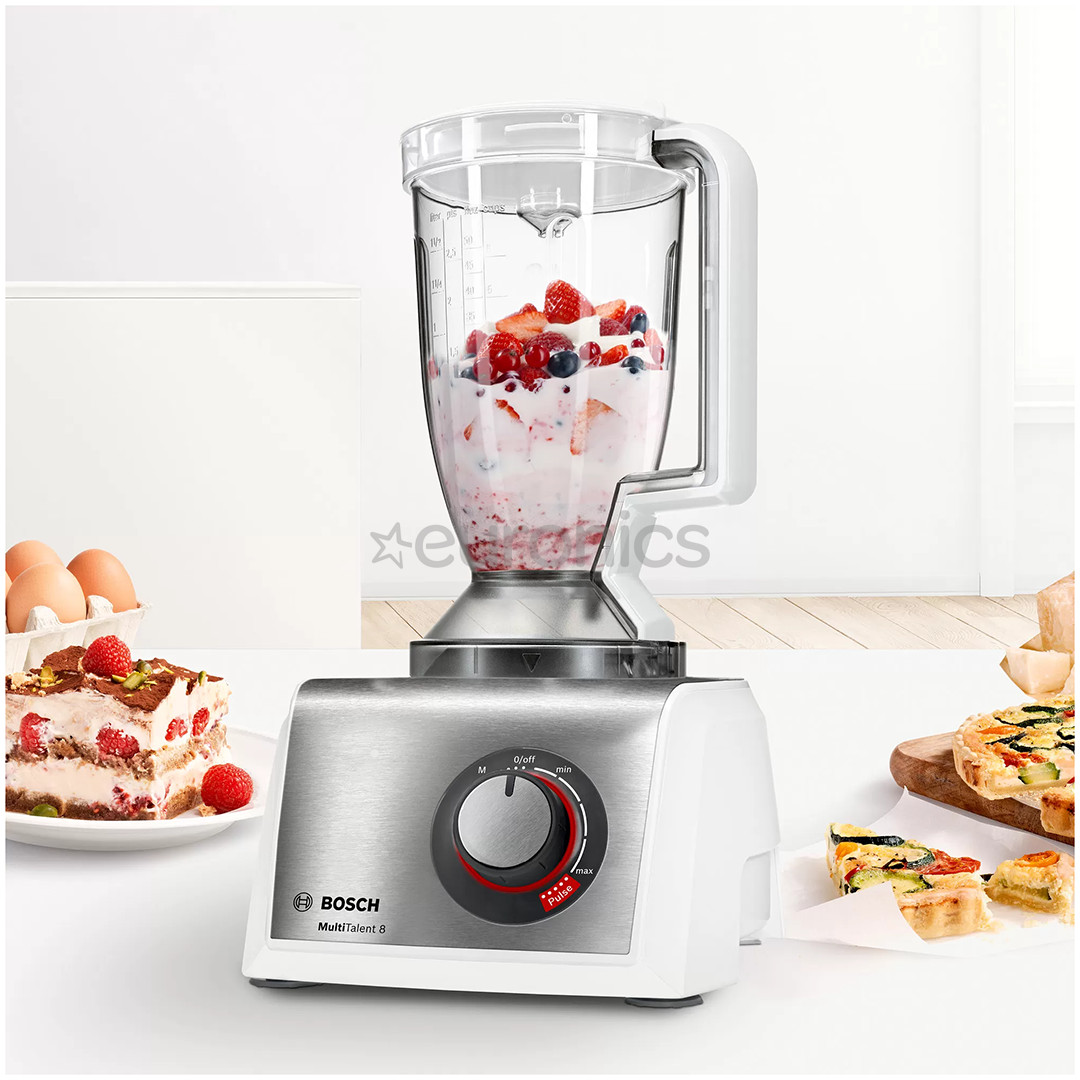 Bosch MultiTalent 8, 3.9 L, 1250 W, valge - Köögikombain