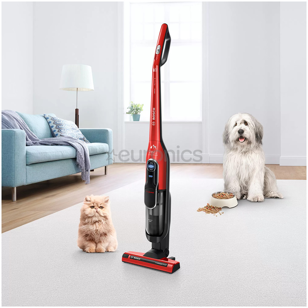 Bosch Athlet Pro Animal, red - Cordless Stick Vacuum Cleaner