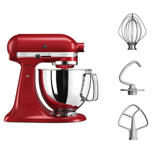 KitchenAid Artisan 4,8 л, 300 Вт, красный - Mиксер + насадка для фарша/печенья