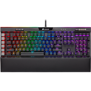 Corsair K95 Platinum XT Cherry MX Silver, SWE, must - Mehaaniline klaviatuur