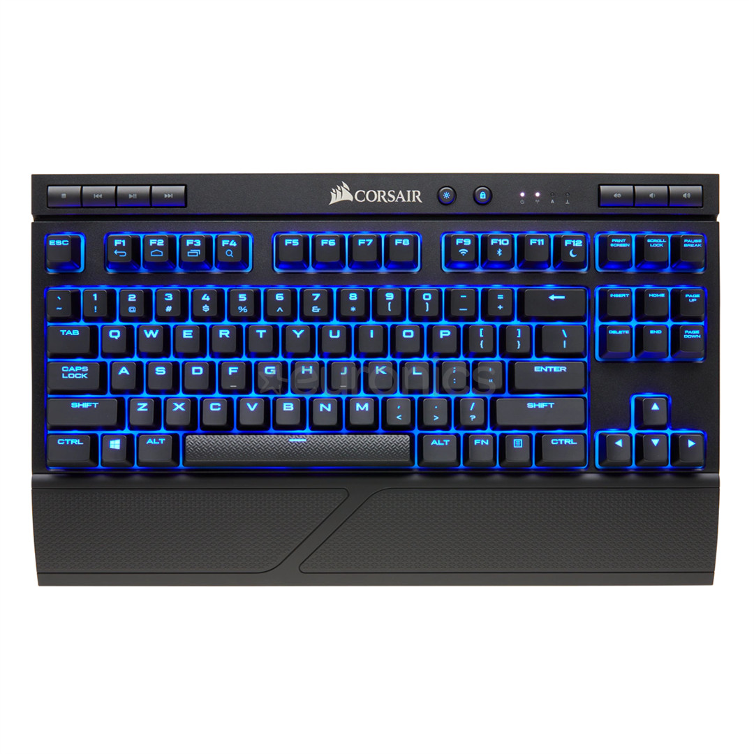 Corsair K63 Cherry MX Red, SWE, must - Mehaaniline klaviatuur