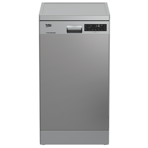 Beko, 11 place settings, silver - Freestanding Dishwasher DFS28123X
