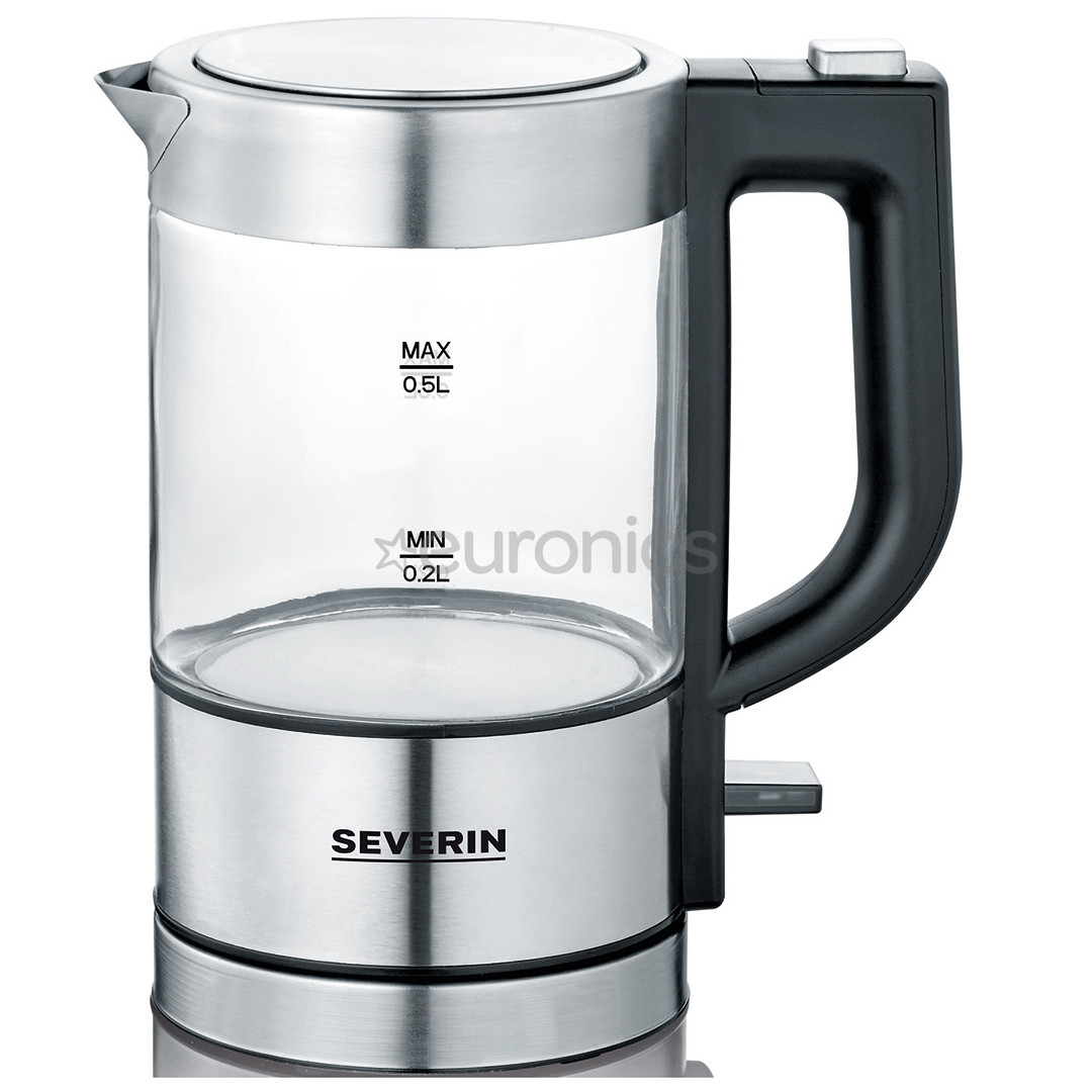 Severin, 0.5 L, clear/silver - Kettle