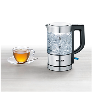 Severin, 0.5 L, clear/silver - Kettle