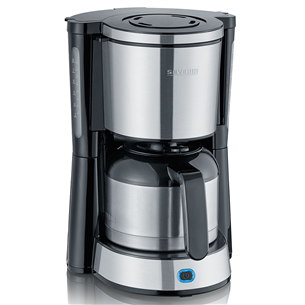 Severin, water tank 1 L, black/inox - Coffee Maker