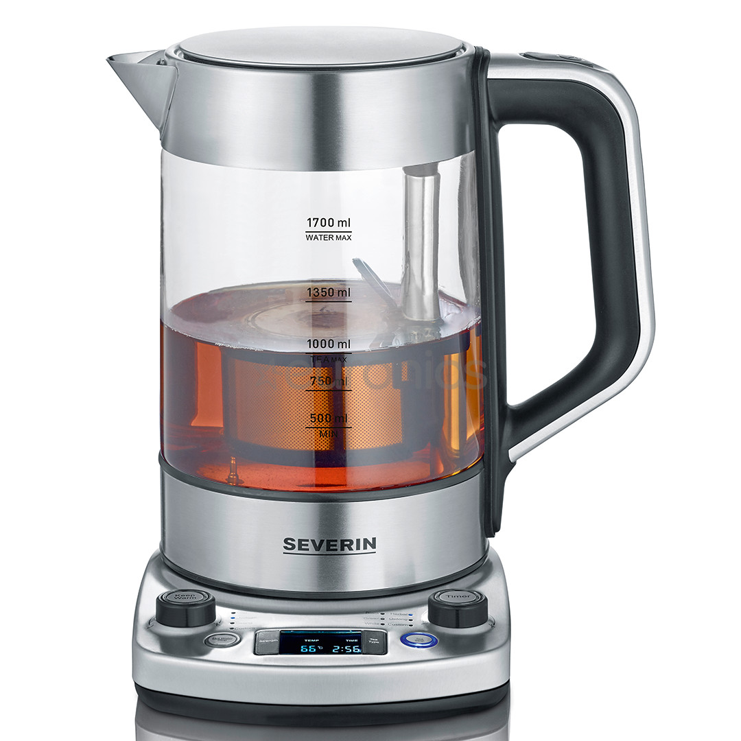 Severin, variable thermostat, 1.7 L, glass - Tea maker