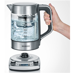 Severin, variable thermostat, 1.7 L, glass - Tea maker