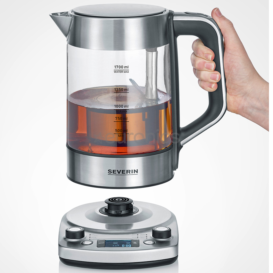 Severin, variable thermostat, 1.7 L, glass - Tea maker